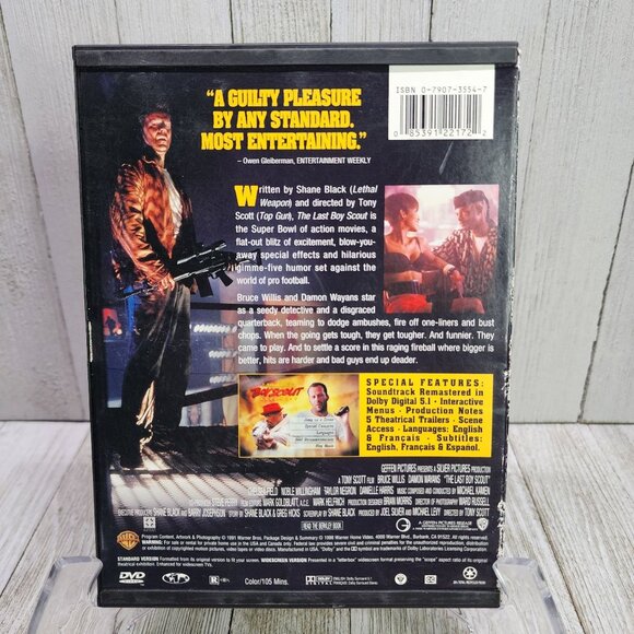 The Last Boy Scout DVD 1991 - Bruce Willis Damon Wayans Vintage - Picture 4 of 5